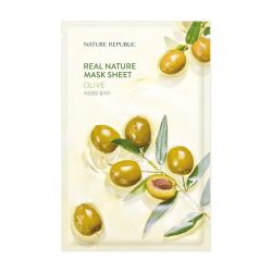 Омекотяваща и подхранваща листна маска с екстракт от маслина Nature Republic Real Nature Olive Mask Sheet 
