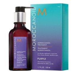 Мароканско арганово масло за бели и изрусени коси против медни оттенъци Moroccanoil Treatment - Purple 50ml