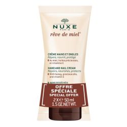 Комплект от 2бр подхранващ крем за ръце и нокти за сухи ръце NUXE Rêve de Miel Hand and nail cream 2х50 ml