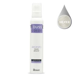 Оцветяваща пяна в сребърен цвят за обем и блясък Biacre Schiuma Riflessante SILVER Mousse Color 200ml