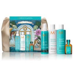 Комплект за изглаждане на недисциплинирана коса с арганово масло Moroccanoil Frizz Control Set