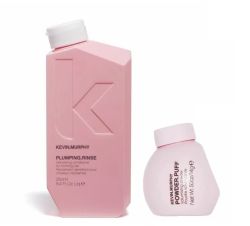 Комплект за обем и плътност на фина и тънка коса Kevin Murphy Plumping Rinse 250мл+ Powder Puff
