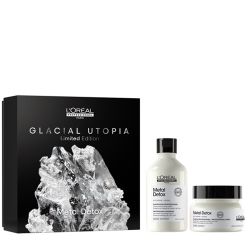 Лимитирана подаръчна кутия за предпазване на цвета на боядисаната коса Loreal Professionnel Metal Detox 