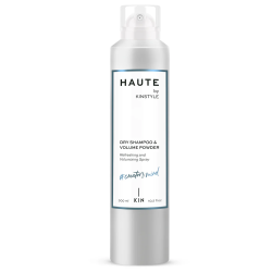 Сух шампоан и пудра 2 в 1 за обем на косата Kin Cosmetics KinStyle Haute Dry Shampoo & Volume Powder 300 ml