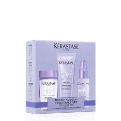 Лимитирана празнинчна кутия с грижа за руса коса в размер за пътуване Kerastase Blond Absolu Travel Kit 