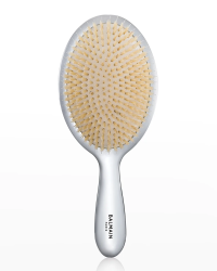 Луксозна сребърна четка за коса с косъм от глиган Balmain Silver Spa Brush