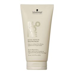 Терапия без отмиване против накъсване и топлинно увреждане Schwarzkopf Professional BlondMe Bond Repair Sealing Balm 75ml