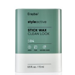 Стик вакса за изглаждане и контрол с гъвкава фиксация Erayba StyleActive S04 Stick Wax Clean Look 15ml