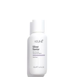 Матиращ мини шампоан за свеж тон на руса и сребриста коса Keune Care Silver Savior Shampoo 80ml