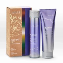 Матиращ комплект за руса коса със студени тонове Joico Blonde life Violet Duo