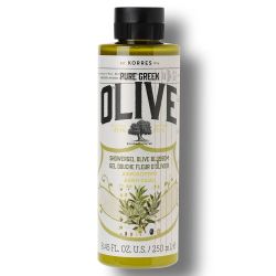 Хидратиращ душ гел с цвят от маслиново дърво Korres Pure Greek Olive Shower Gel Olive Blossom 250ml