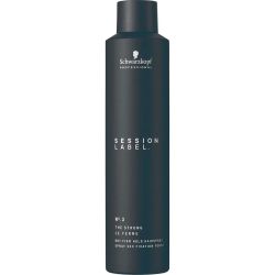 Професионален лак за коса със силна фиксация Schwarzkopf Professional Session Label The Strong N°3 Dry Firm Hold Hairspray 300ml