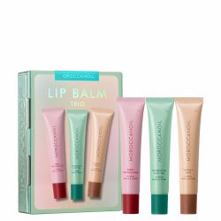 Комплект балсами за устни с арганово масло и пептиди Moroccanoil Argan Butter Lip Balm Trio