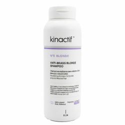 Шампоан за неутрализиране на жълти нюанси за руса коса Kin Cosmetics KinActif Blonde Anti-Brass Blonde Shampoo 300ml 