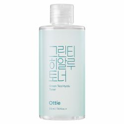 Хидратиращ тонер за лице със зелен чай и 8 вида хиалуронова киселина Ottie Green Tea Hyalu Toner 210ml