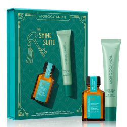Лимитиран комплект за блясък и грижа за устните Moroccanoil The Shine Suite Moroccan Mint Tea