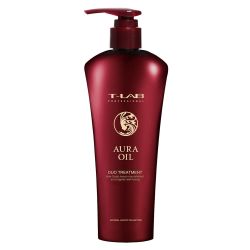 Подхранващ балсам терапия за копринено гладка, мека и блестяща коса T-LAB Professional Aura Oil Duo Treatment 300ml