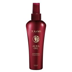 Подхранващ еликсир за копринена мекота, блясък и анти-фриз ефект T-LAB Professional Aura Oil Elixir Superior 150ml