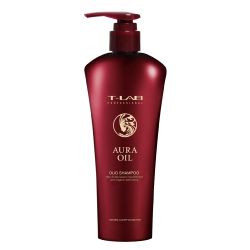 Шампоан за интензивно подхранване, копринена мекота и блясък T-LAB Professional Aura Oil Duo Shampoo 300ml