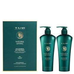 Професионален комплект за обем от корена и плътност на тънка коса T-LAB Professional Natural Lifting Hair Duo Set 2х300ml