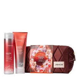 Подаръчен комплект с колаген за плътност и блясъка на зряла коса JOICO YouthLock Duo Gift Set