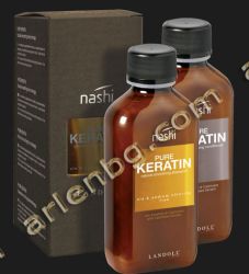 Ново поколение кератинова терапия шампоан и балсам NASHI  Pure Keratin 200+200 мл.