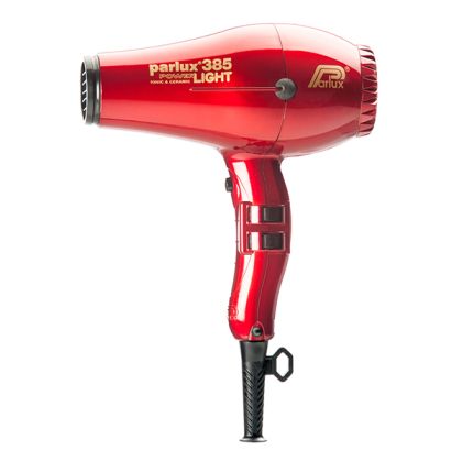 Професионален сешоар Parlux 385 PowerLight с Ionic&Ceramic технология в цвят Rosso