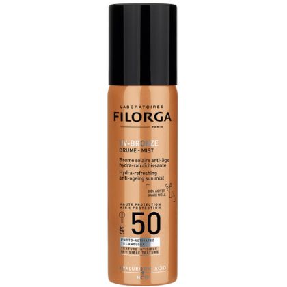 Слънцезащитен спрей за лице с анти-ейдж ефект Filorga UV Bronze Mist SPF 50+ 60ml