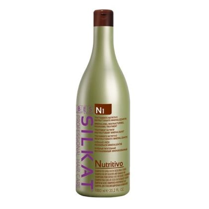Подхранващ шампоан за много суха и изтощена коса BES SILKAT N1 Nutritivo Shampoo 1000ml