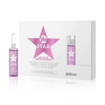Серум-ампули за обем и ярък цвят Alfaparf Yellow Star Leave-In Shine Infusion 6x13ml