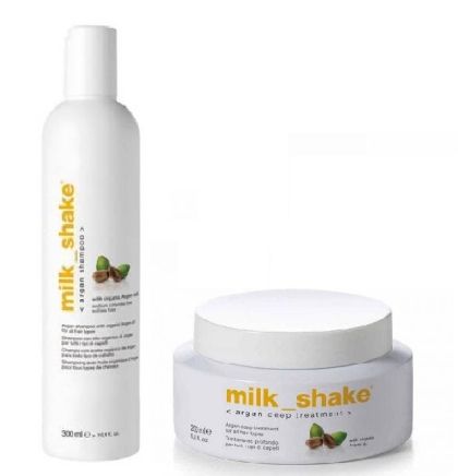 Комплект от шампоан и маска с арганово масло milk_shake Argan 