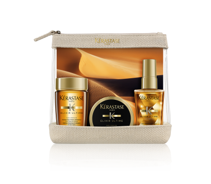 Стилен травел комплект за всеки тип коса Kérastase Elixir Ultime 