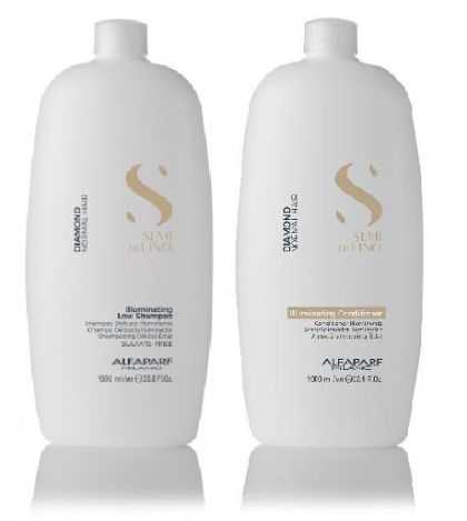 Комплект шампоан и балсам за диамантен блясък ALFAPARF SDL Diamond Illuminating 2x1000ml