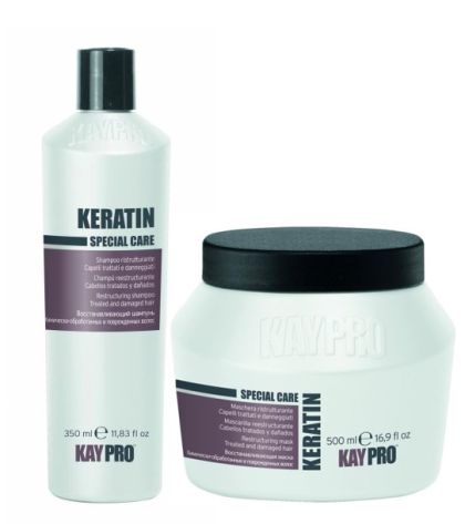 Престурктуриращ шампоан с кератин увредена коса KayPro Keratin Shampoo 350ml