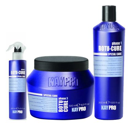 Комплект с пептиди за реконструиране на силно увредена коса KayPro Botu-Cure Trio
