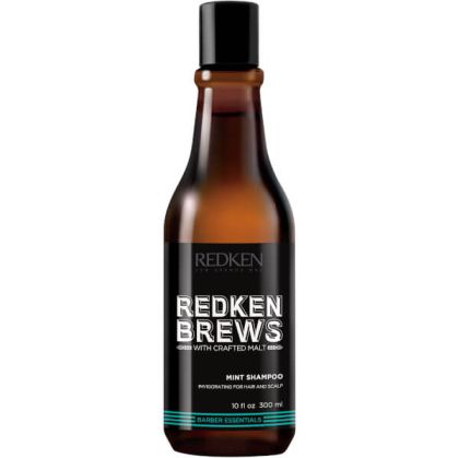 Ментов шампоан за всеки тип коса за мъже Redken Brews Men's Mint Shampoo 300ml