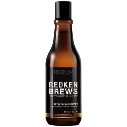 Дълбоко почистващ шампоан за всеки тип коса за мъже Redken Brews Men's Extra Clean Shampoo 300ml