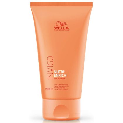 Изглаждащ крем с подхранване за непокорна суха и стресирана коса WELLA Invigo Nutri Enrich Frizz Cream 150ml