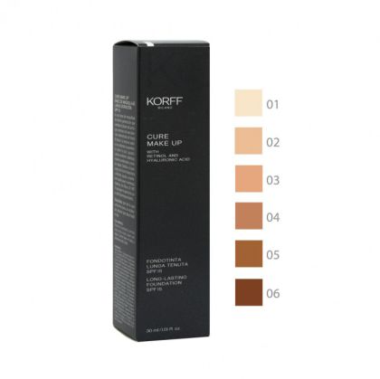 Фон дьо тен с дълготрайно покритие и SPF15 KORFF Cure Make Up Long-Lasting Foundation 30ml