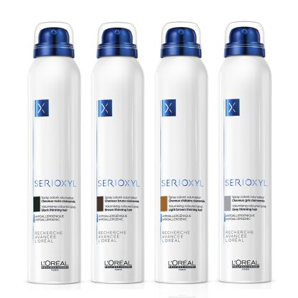 Оцветяващ спрей за обем и плътност за изтъняваща коса L`Oreal Serioxyl Volumizing Coloured Spray  200мл.