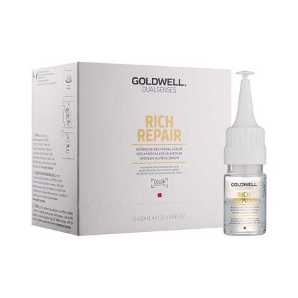 Комплект възстановяващи ампули за увредена коса Goldwell Dualsenses Rich Repair Intensive Restoring Serum 12x18ml