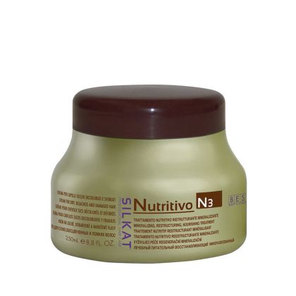 Подхранваща маска за много суха и изтощена коса BES SILKAT N3 Nutritivo Mask 250ml