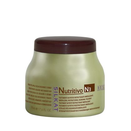 Подхранваща маска за много суха и изтощена коса BES SILKAT N3 Nutritivo Mask 500ml
