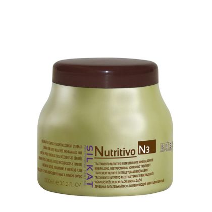 Подхранваща маска за много суха и изтощена коса BES SILKAT N3 Nutritivo Mask 1000ml