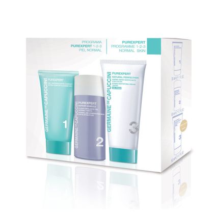 Комплект за лице - гел, ексфолиант и крем за нормална кожа Germaine de Capuccini PureExpert Kit