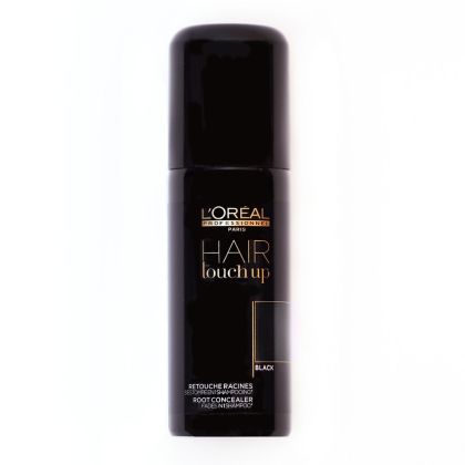 Спрей-коректор за корени и бели коси в черен цвят Loreal Professionnel Hair Touch Up Black 75ml 
