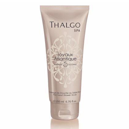 ПРОМО - Eксфолиращ гел за тяло с розов пясък и водорасли от Атлантика Thalgo Joyaux Atlantique Pink Sand Shower Scrub 200ml
