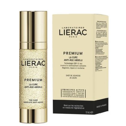Анти-ейдж еликсир за мултикорекция на лицето Lierac Premium Cure Absolute 30ml