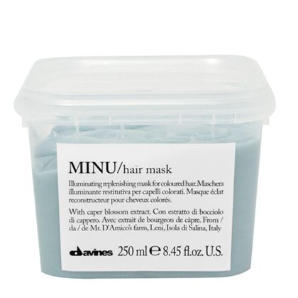Озаряваща и регенерираща маска за боядисвана коса Davines MINU HAIR MASK 250мл