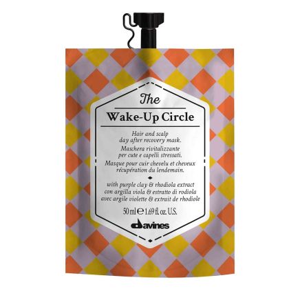 Ободряваща маска за обем и хидратация с виолетова глина Davines The Wake-up Circle 50 ml